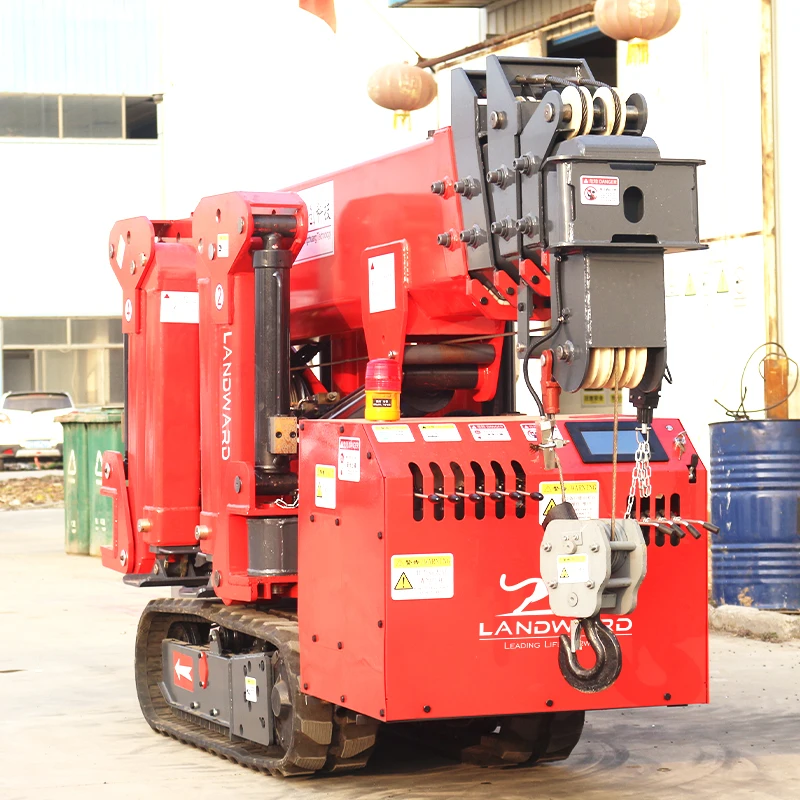 1 Ton 3 Ton 5 Ton 8 Ton Hydraulic Spider Crane Telescopic Boom Mini Folding Construction Crane