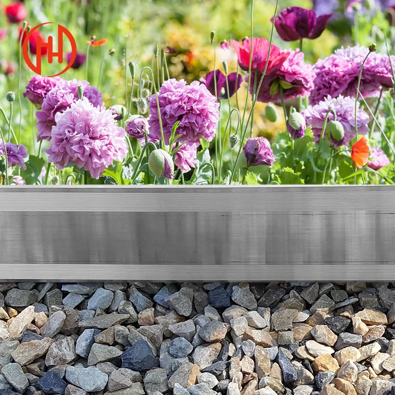 Factory price Aluminum lawn edging border garden flower bed landscape edging metal edger