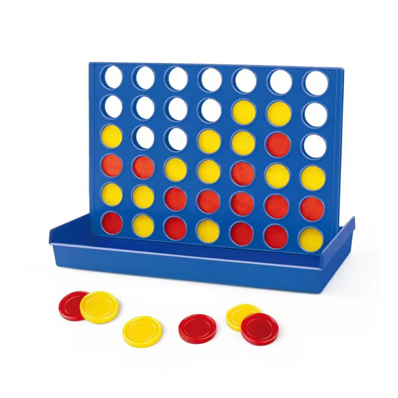 Interactive cheap plastic four connect chess sets board game for children