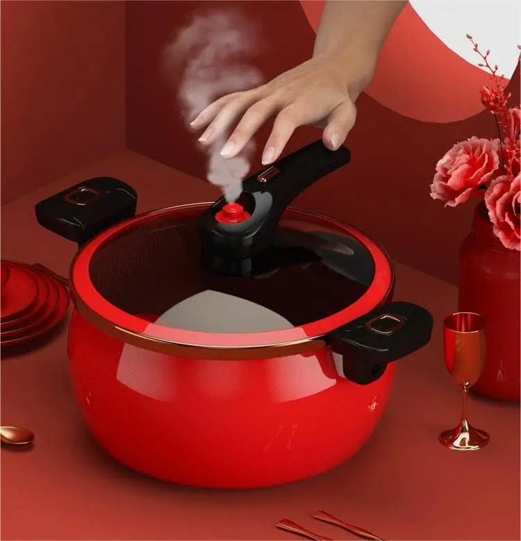 Self Heating Gas Induction Cooker Gas Micro Pressure Cooker Pot