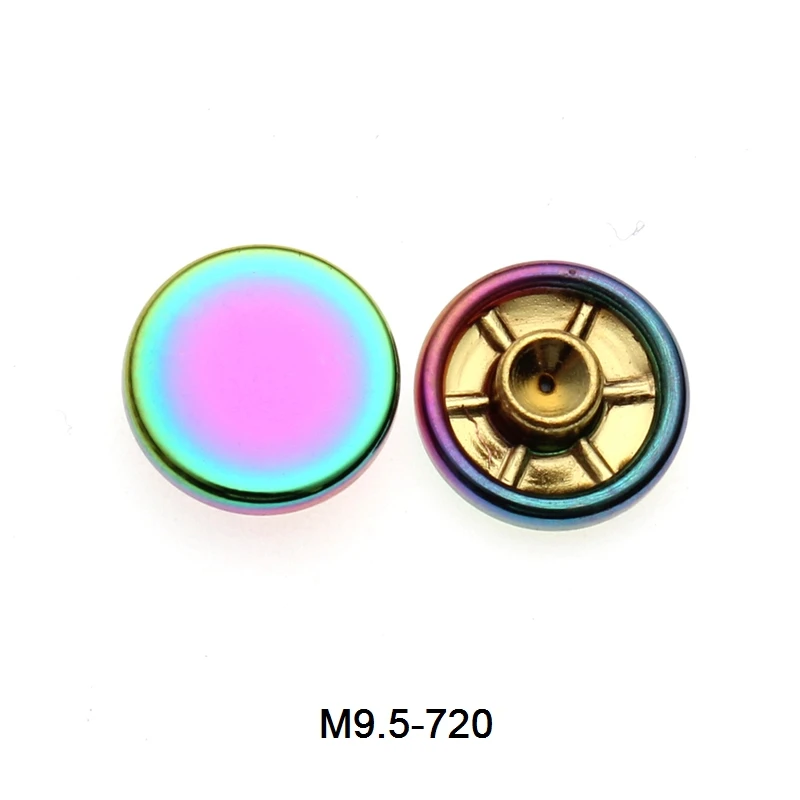 Custom Size Brass Decorative Metal Rivet Single Cap Jeans Button Rivet Stud for Leather Jeans Craft Bag Shoe Handbag