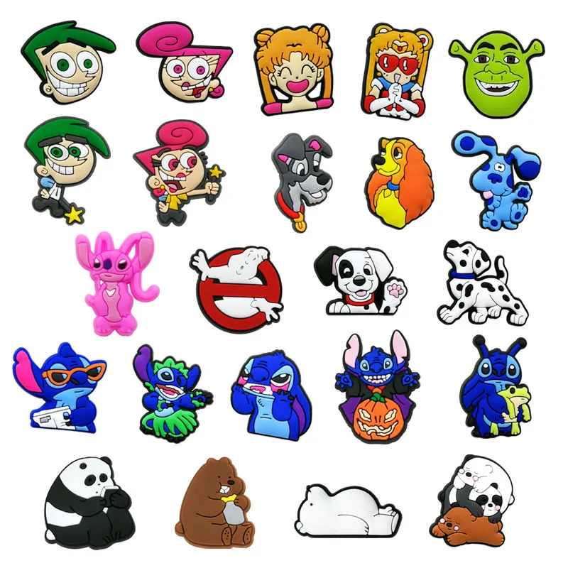 Custom croc kawaii cartoon vendor croc charms Kuromii shoe charms fit for kids shoe accessories shoe lace charms