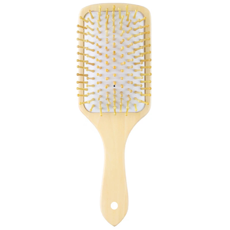 2024 New Style degradable Fashion Nature Bamboo/Wooden long hair for women thick curly hair Hair Brush scalp Massage Comb