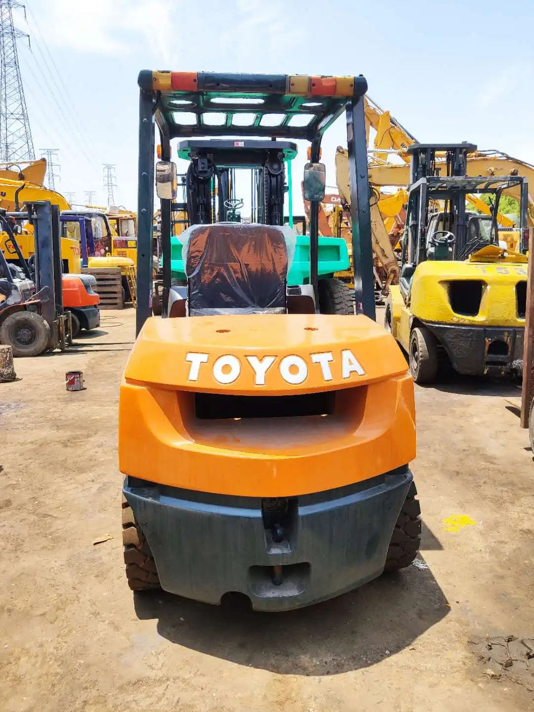  Подержанный дизельный вилочный погрузчик TOYOTA 3T/хорошее состояние от japen для