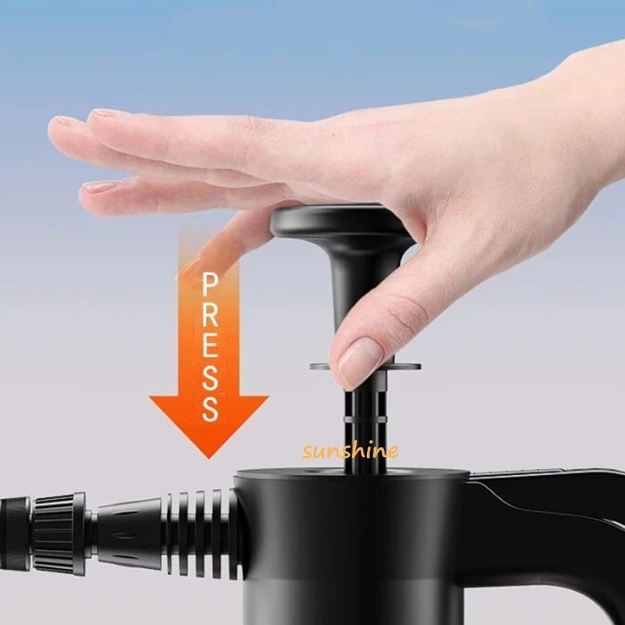 2L Car Washing Pressure Spray Bottle Hand Pressurized Foam Sprayer High Pressure Cleaner Car Washing Accessories Clearly Bottle