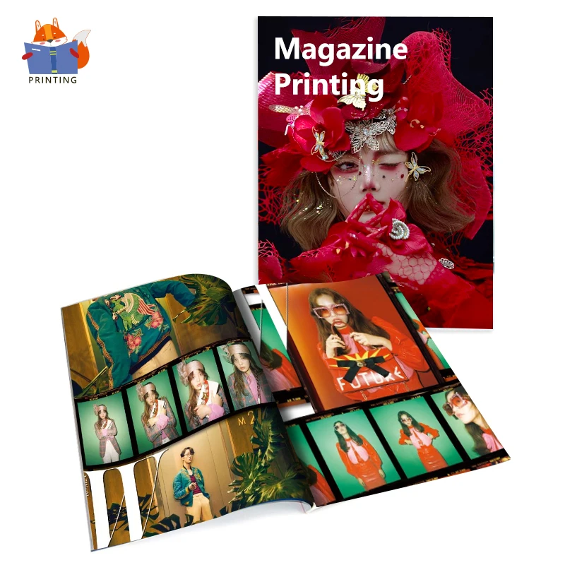 Фабричная Высококачественная цветная обложка для мягкой обложки А4, Красная Обложка для каталога, книжный журнал, печать для публикации