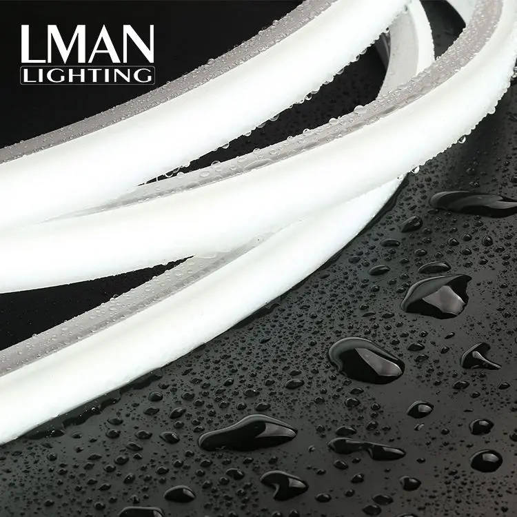 Теплый белый свет IP65 Водонепроницаемый 20*14 мм 120led/m SMD 2835 DC12V 24V 8W светодиодный неоновый светильник