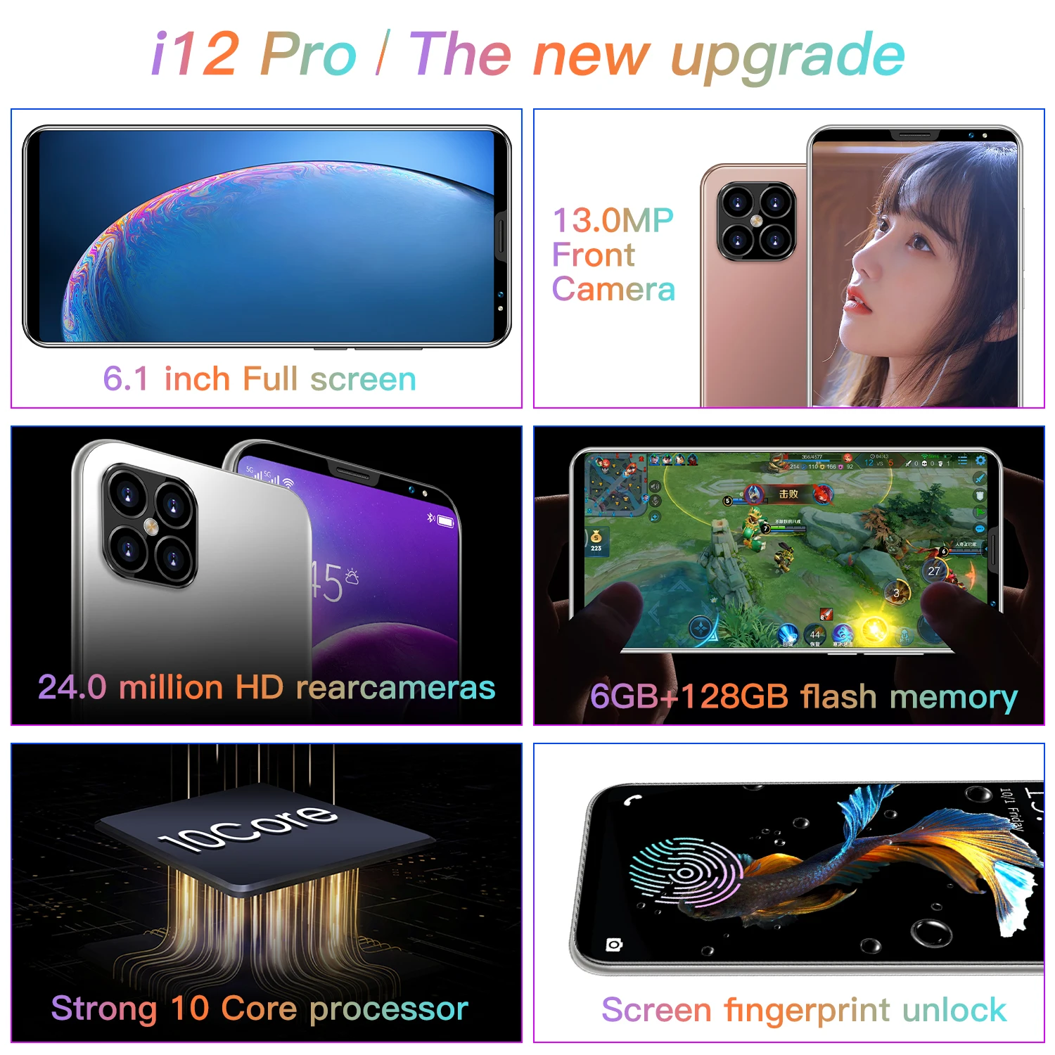  Распродажа: смартфон i12 pro 6 1 дюйма ГБ +