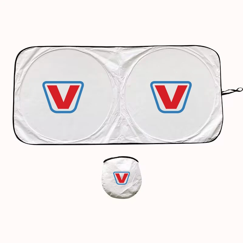 Promotional Printed Foldable Car Window Sunshade Cover Shield Front Windshield Car Sunshade