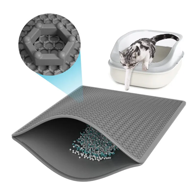 Wholesale New Design XLX Cat Litter Mat Waterproof EVA & PVC Rubbing Foot Pads