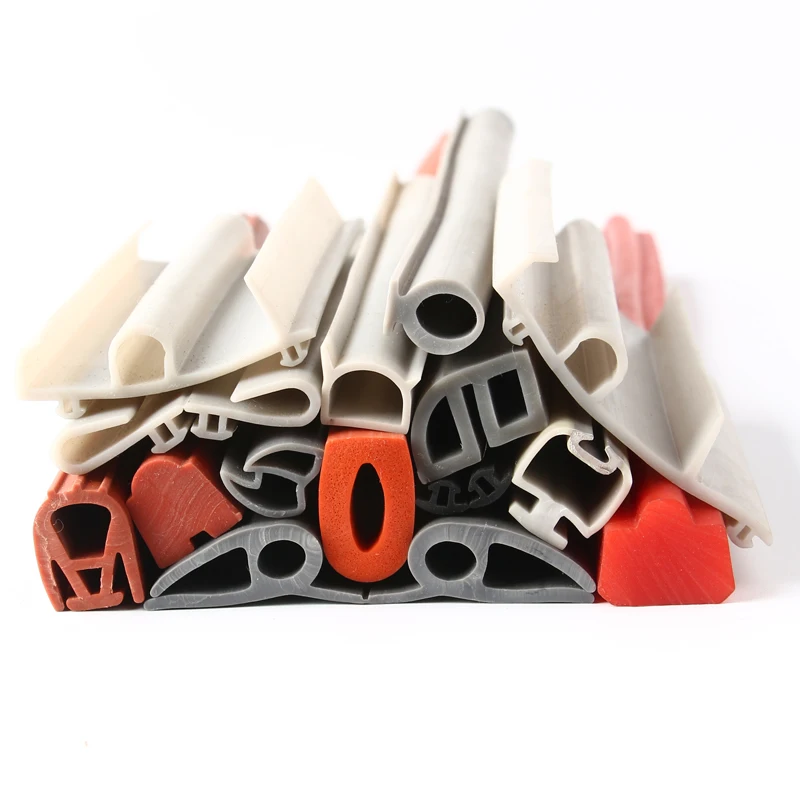 custom high temperture D shape silicone rubber gasket oven door  seals strip
