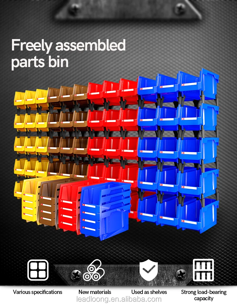 6pcs Grey V1|13.5x10.5x7.6cm/5x4x3in Household Plastic storage box Multi-layer separation sorting plastic storage box for dolls