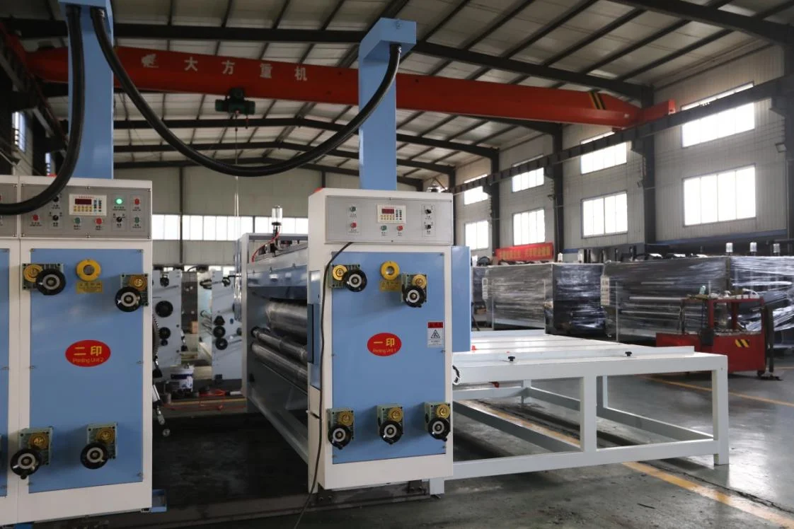 Chain Feeder Corrugated Cardboard Flexo Printer Slotter Machine