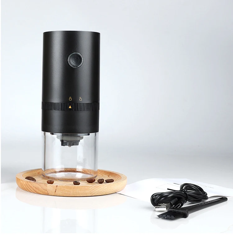 Portable Outdoor Coffee Machine USB Charging Coffee Bean Grinding Automatic Stop Coffee Grinder