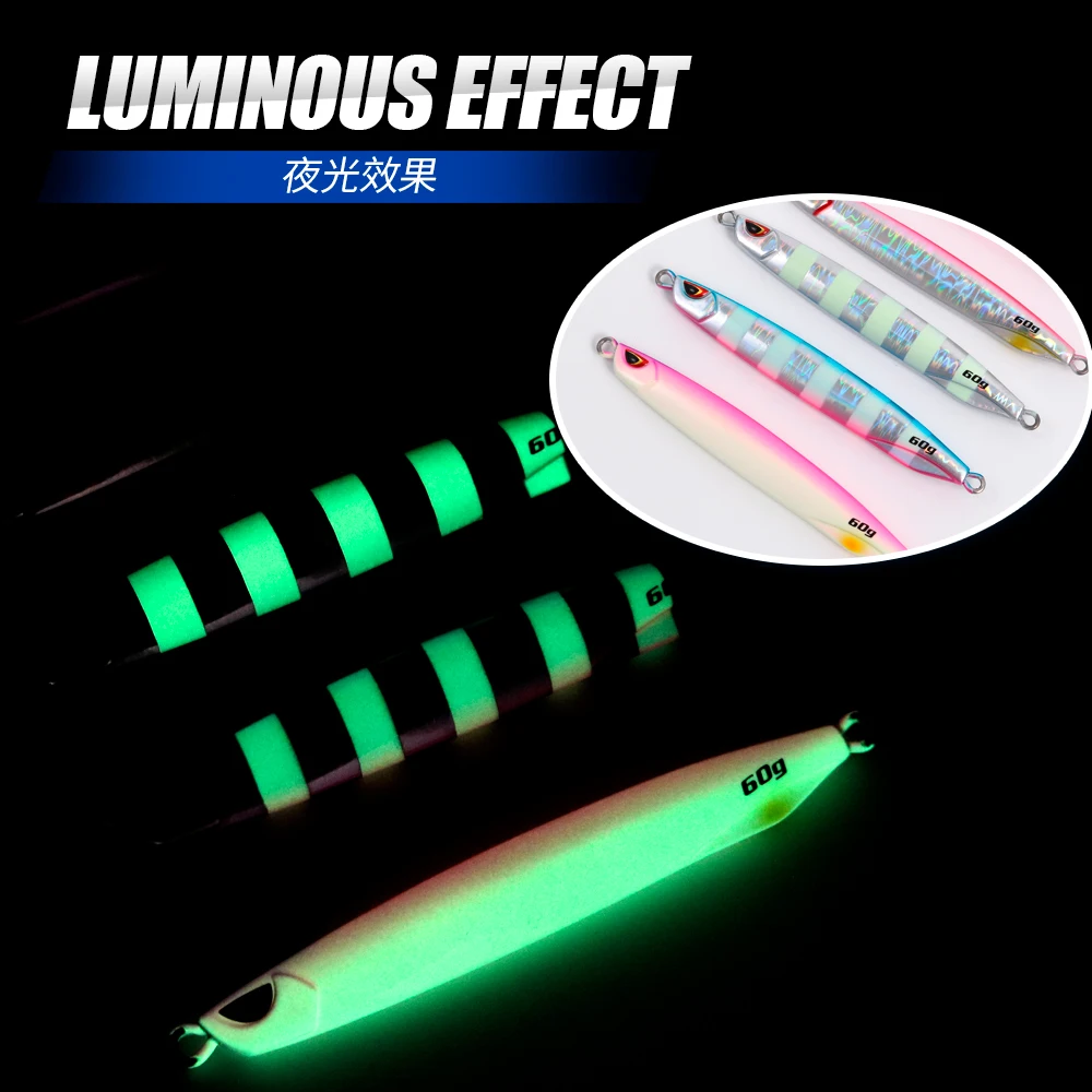 Jiggingpro Drag Metal SS jig  40g 60g  Duo Drag Metal Cast Jig Long Casting Shore Jigging Lure Saltwater Fishing bait  Lu