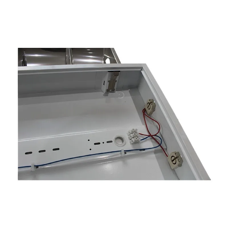 
T8 Recessed grille lamp 2x18w 2x36w 3x18w 3x36w 4x18w 4x36w V Shape leaf Louver fitting 2ft 4ft T8 fluorescent light fixture 