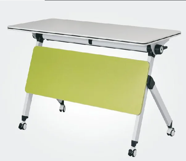 2021 hot sale modern furniture office foldable training table mobile computer desk