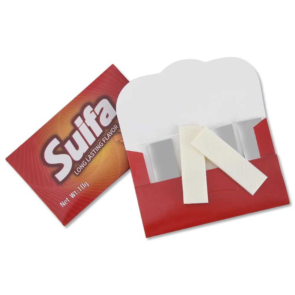Envelope packaging sticks cinnamon flavor cool mint xylitol chewing gum
