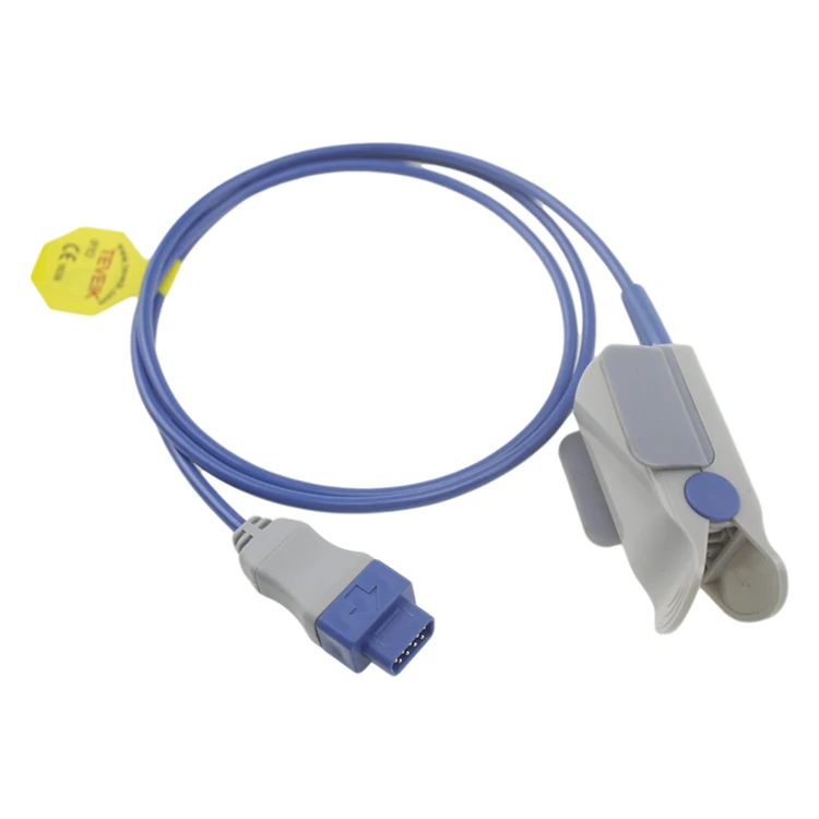 free sample adult finger clip reusable spo2 sensor cable oxygen probe for GE TS 9pin