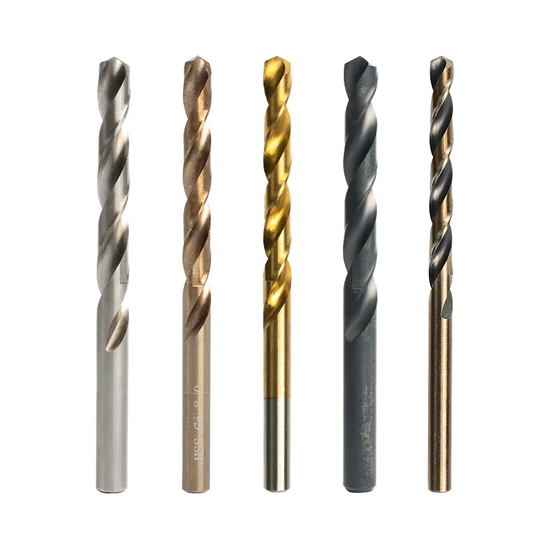 Din338 Jobber Length Straight Shank Titanium Coated Hss M2 M42 M35 Cobalt Twist Drill Bit For Metal Stainless Steel Drilling