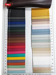 PVC leather for placemat, label, mouse pad,  Lychee pattern customized 1.7mm leather Double-sided two- color leather