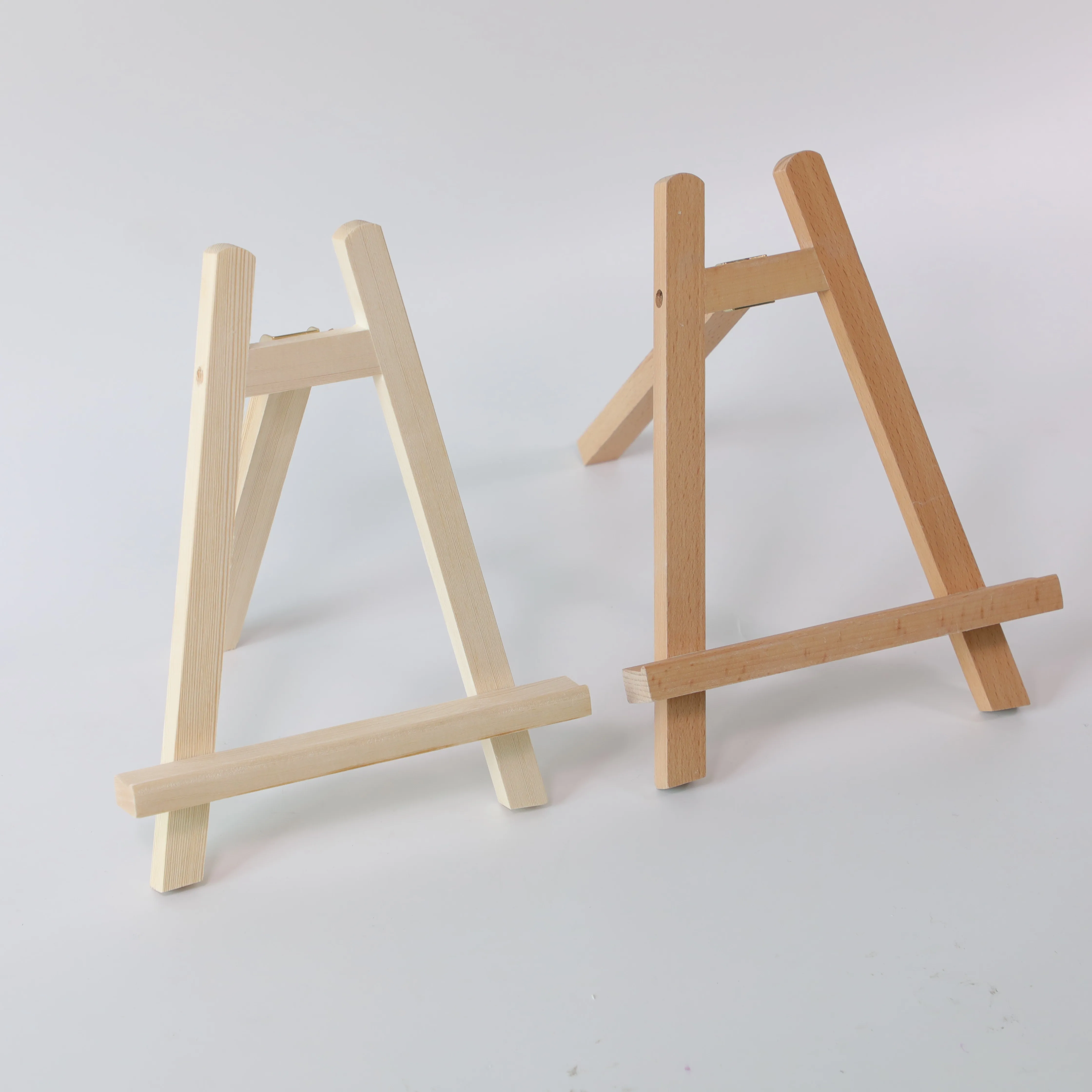 Factory wholesale desktop Wood Easel For Photo Painting Postcard Display Holder Frame Cute Desk Decor DIY Supply