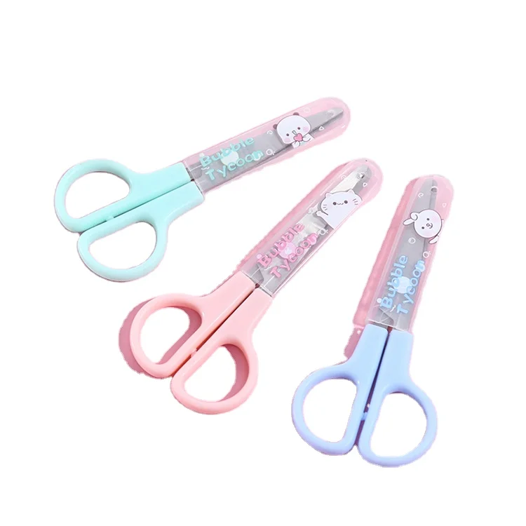 OULE Office Supply Stationery Small Scissors_new 2022 Hotsale School Scissors_cute Fancy Paper Cutting Stainless Steel Scissors
