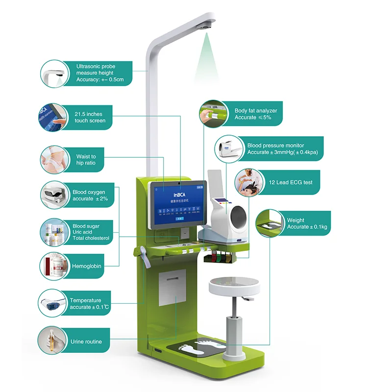 Multi function Bio electrical impedance analysis Medical Body Checking Machine