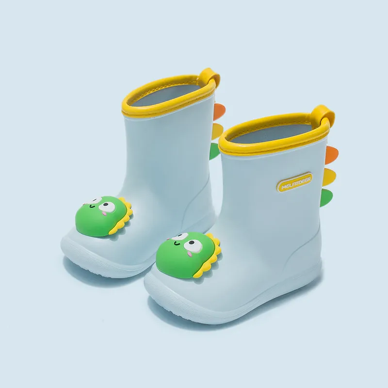 Cute Cartoon Children Kids Boots Mid-Calf Height Waterproof Ankle Rubber Boots For Winter EVA Rain Boots For Kids