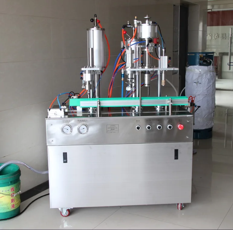 Automatic Aerosol LPG Butane Refrigerant Cylinder Canned Gas Filling Machines