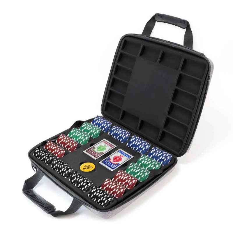 Premium 1000 Casino Poker Chip Set with EVA Material Custom Street Hot Show Case