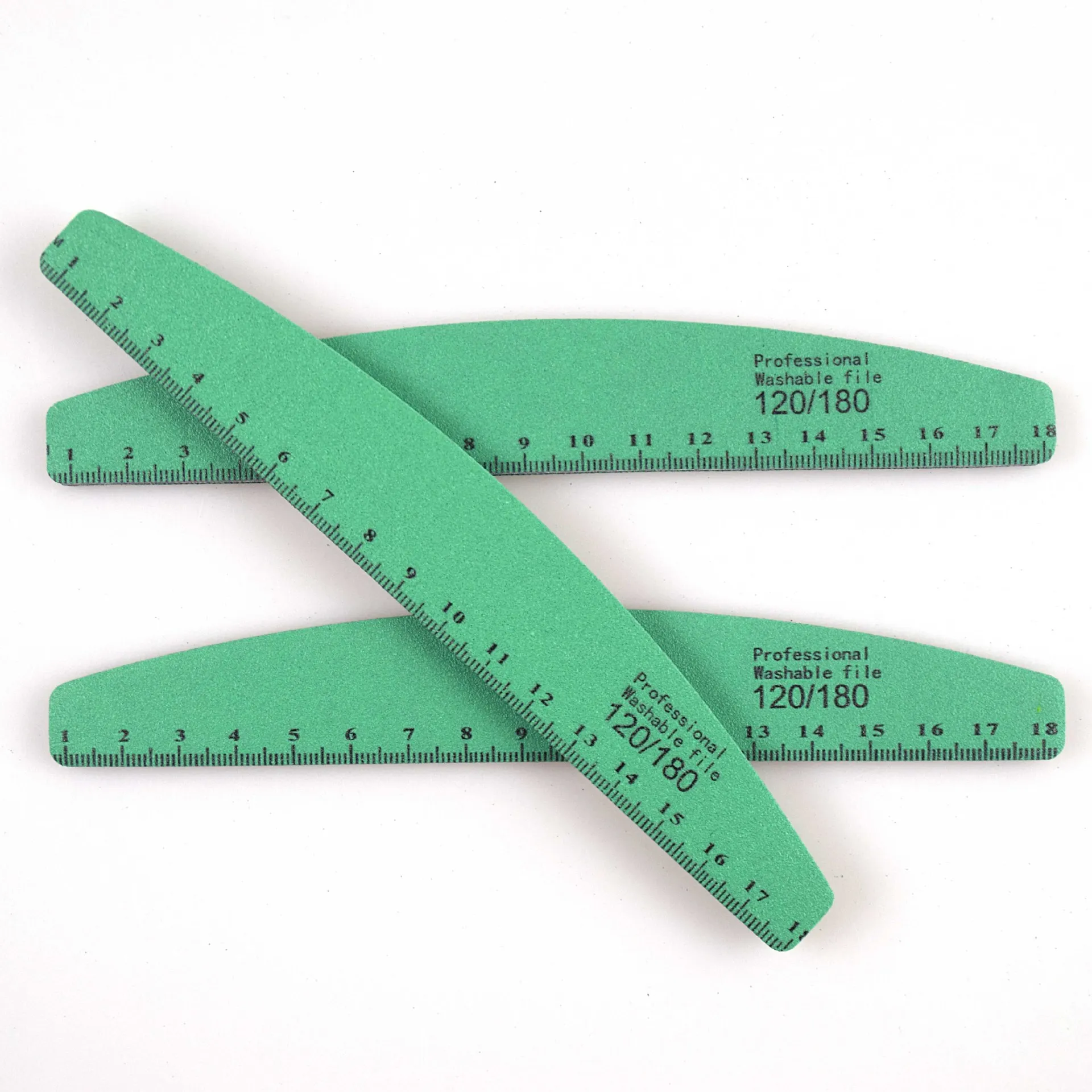 Waterproof Durable Nail Polish Files High Quality Double Side Half Moon Type  Pedicure And Manicure Trimming Tools