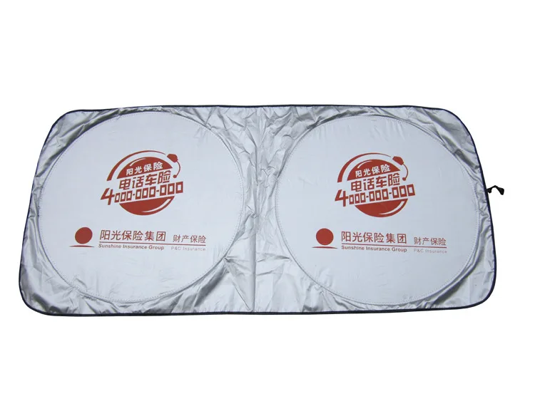 Custom Promotional Printing Foldable Car Parking Sun Shade Windscreen Visor Window Sunshade for Car Front Windshield Shades