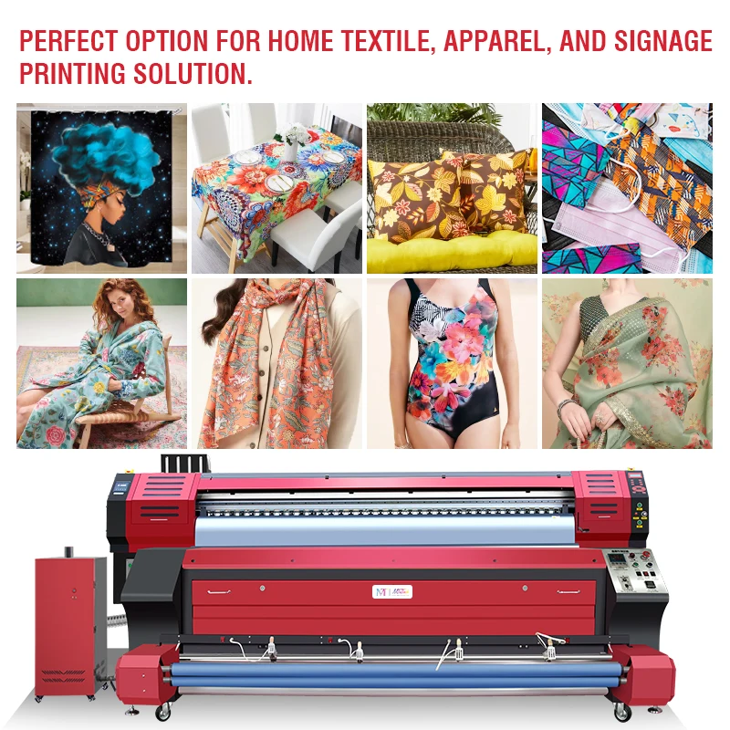 Durable MTuTech 3.2m Direct to Fabric Printer MT-TXI3200LPlus Works on Cotton, Polyester and More