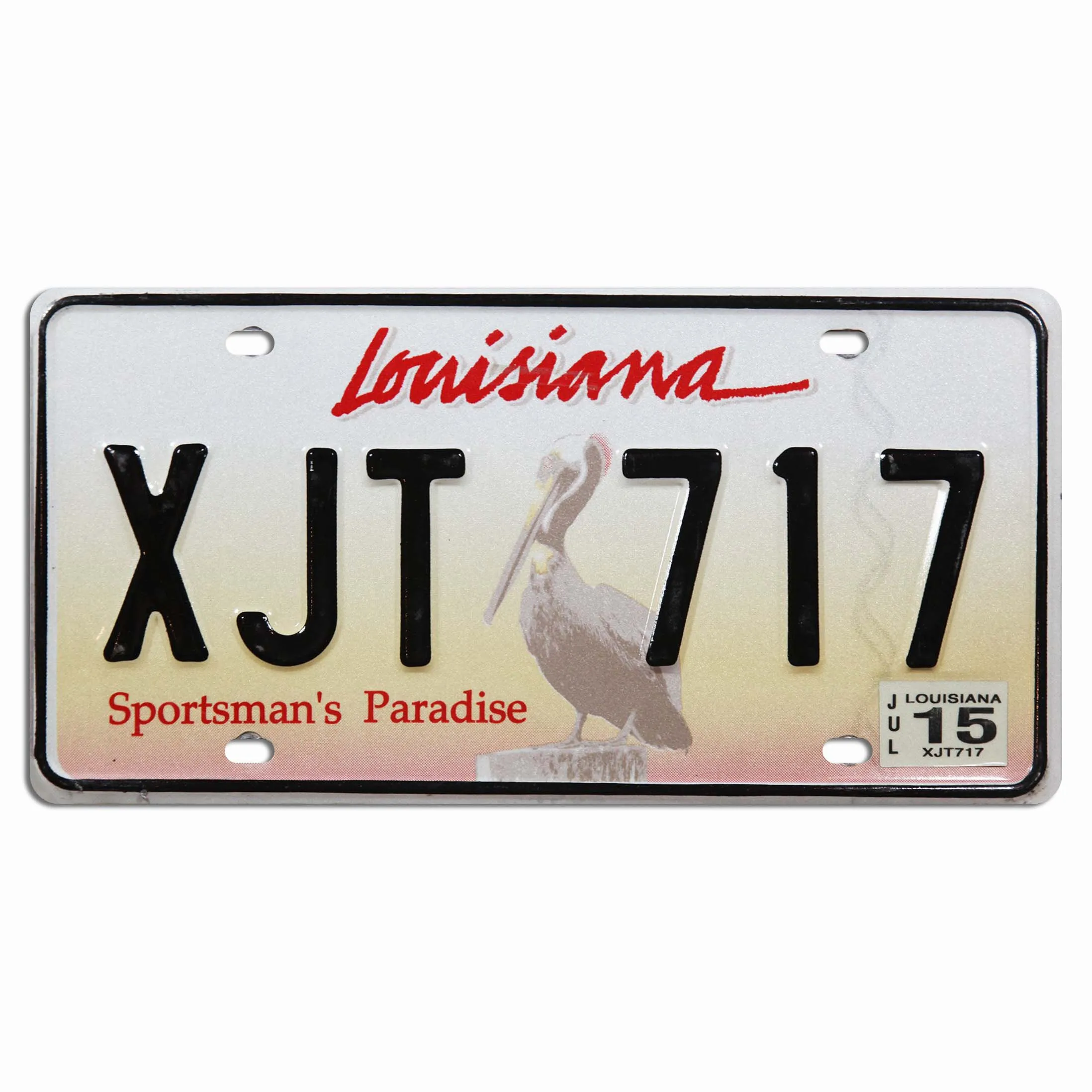Custom Louisiana License Plate, Personalized License Plates for Car, 6x12 Inch, Rust-Free Fade Resistant Aluminum, USA