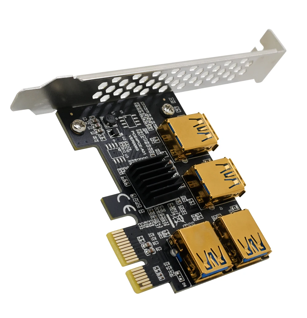 PCIe от 1 до 4 PCI Express, увеличитель, карта расширения USB, слот PCI-E от 1 до 4, PCI-E, адаптер графической карты расширения