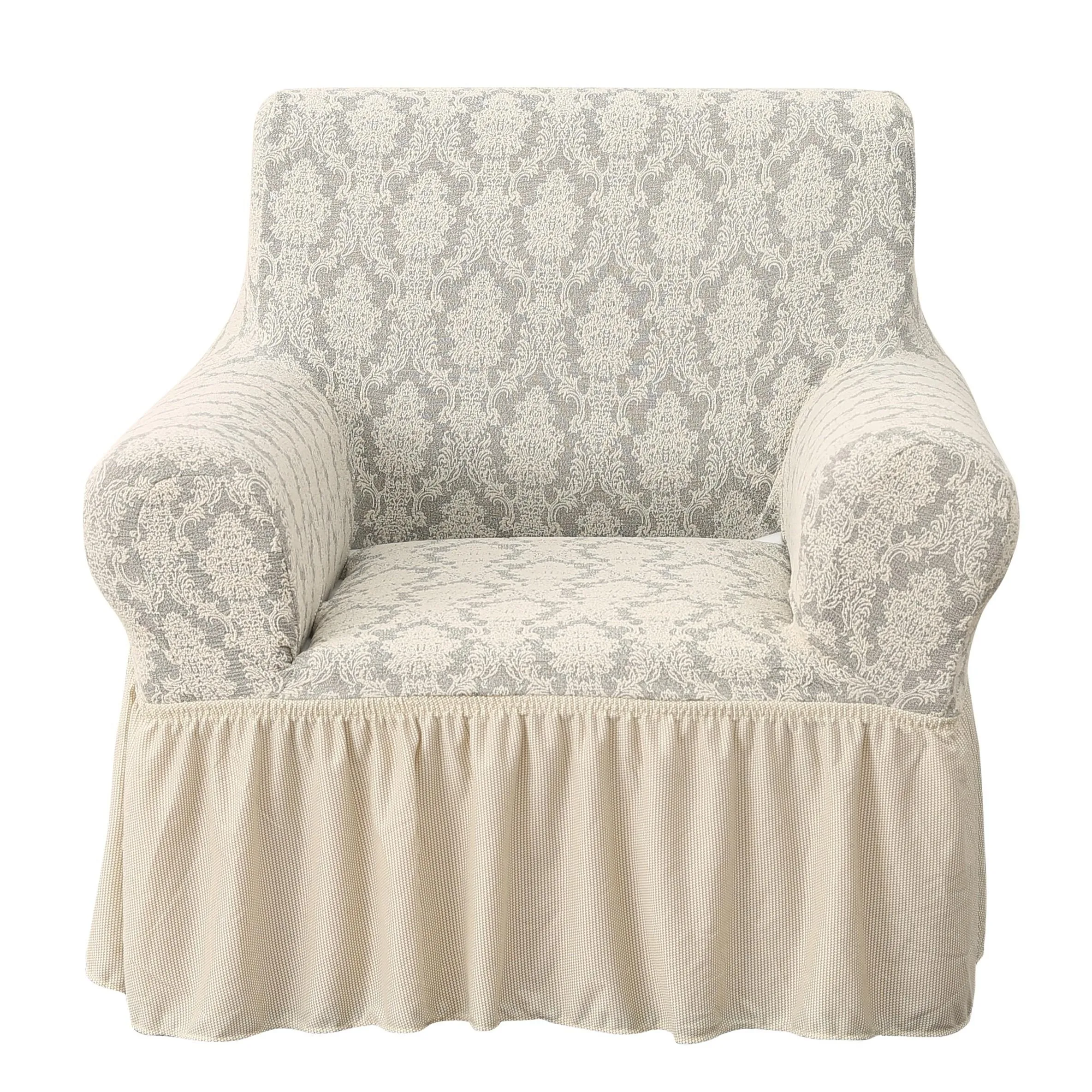 Wholesale stretch  jacquard sofa cover with skirt 3211 set 311 set support customization