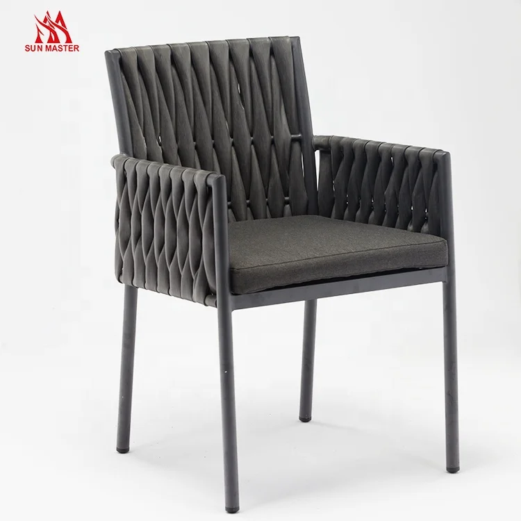 Factory Wholesale Wicker Rattan Metal Armchair Outdoor Patio hotel Villa Furniture Aluminum Garden Sets Dining Table And Chair