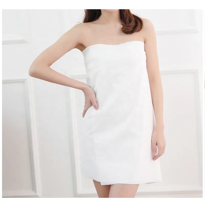 Eco-friendly portable travel hotel household non-woven bath towel adult disposable bath towel
