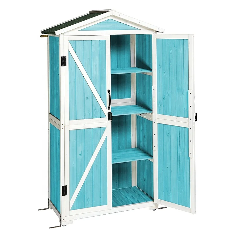 Outdoor Wooden Garden Shed for Tools Box Cabinet Storage Heavy Duty Tool House