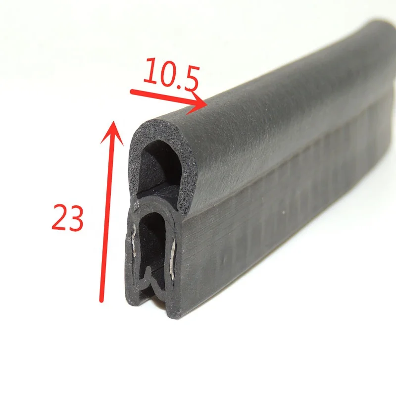 Door cabinet crash-proof epdm rubber and plastic sound insulation strip