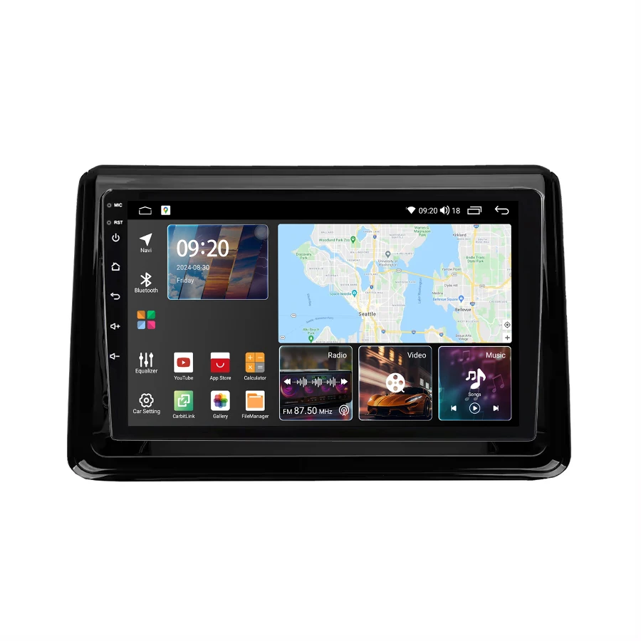 Автомагнитола на Android 10 дюймов QLED-экран GPS-навигация CarPlay авто стерео видео-плеер для Toyota Noah 2014-2020