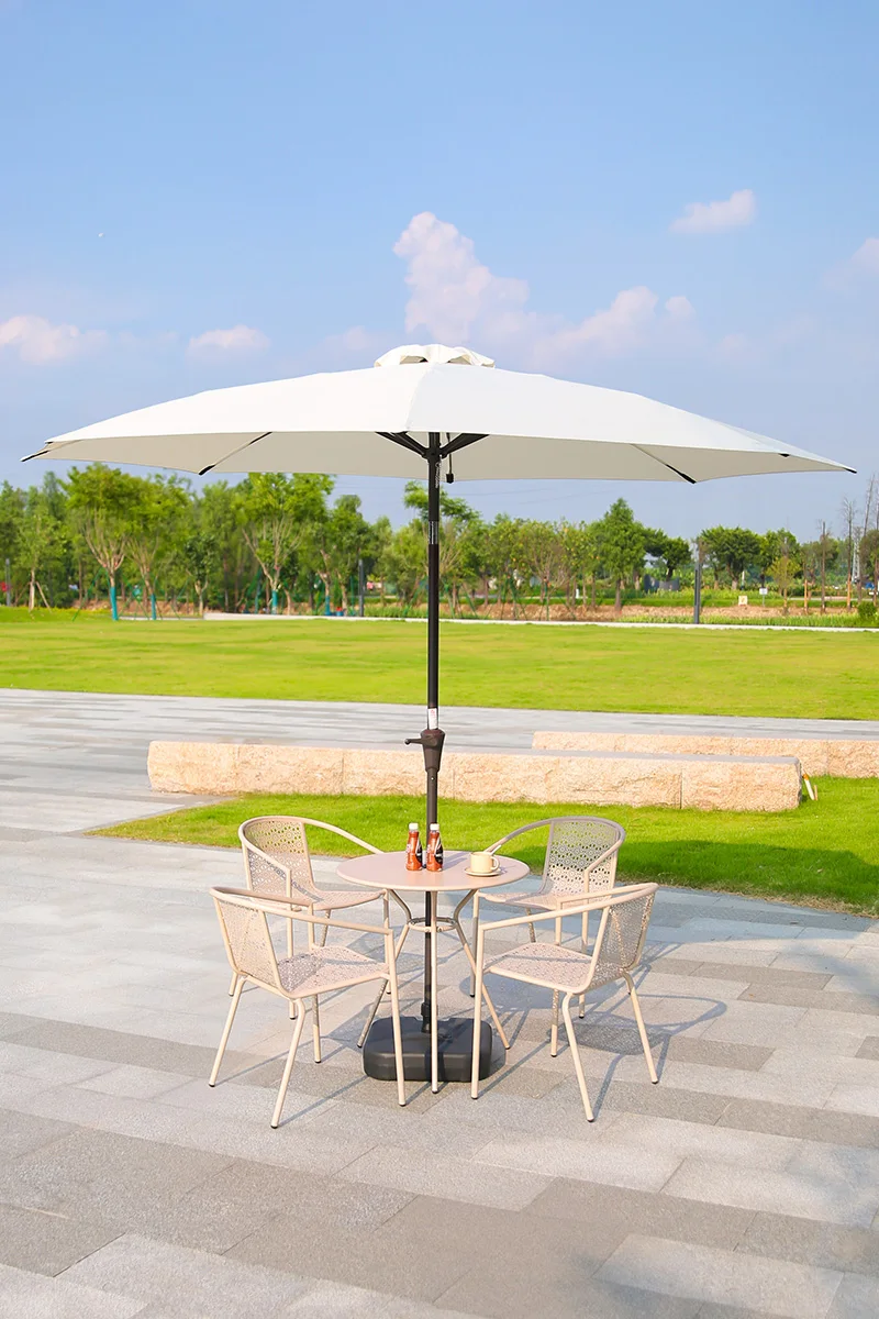 Wholesale Outdoor Garden Patio Umbrella with Table Chairs Beach Waterproof Polyester Outdoor Furniture Contemporary 1 Pc/1ctn