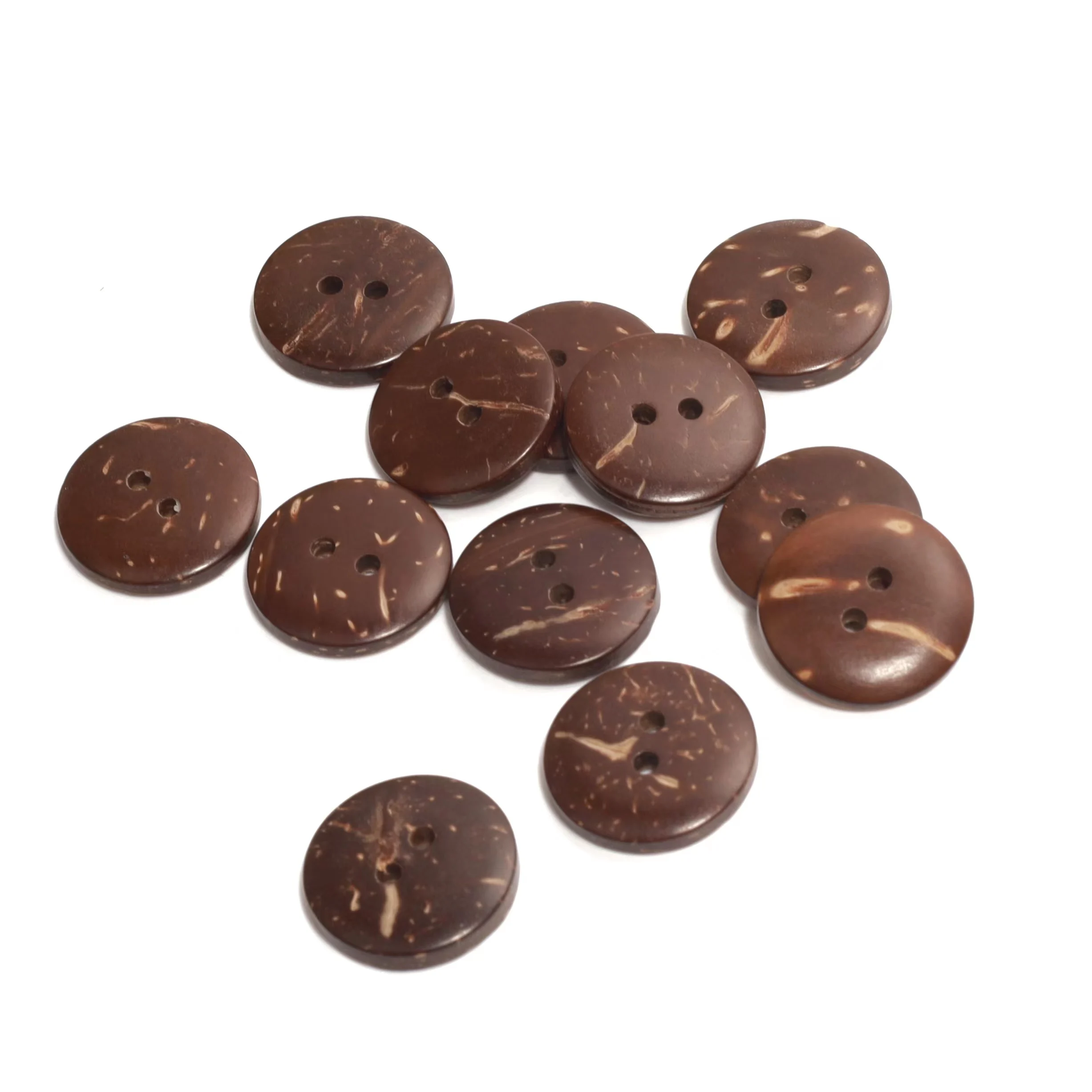 E01 Custom Printing Wooden Natural Round Vintage Baby Wholesalers Coat Coconut Shell Sewing Clothing Buttons