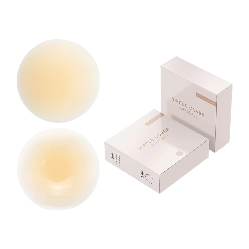 INVISFEEL Long-lasting Non-slip Medical Grade Silicone cakes Nipple Sticker Push-on Silicone matte Nipple Cover