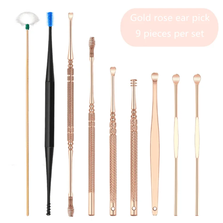 
Spiral rotation ear pick cleaner set anti-itching ear wax removal kit 360 degree to clean ear 