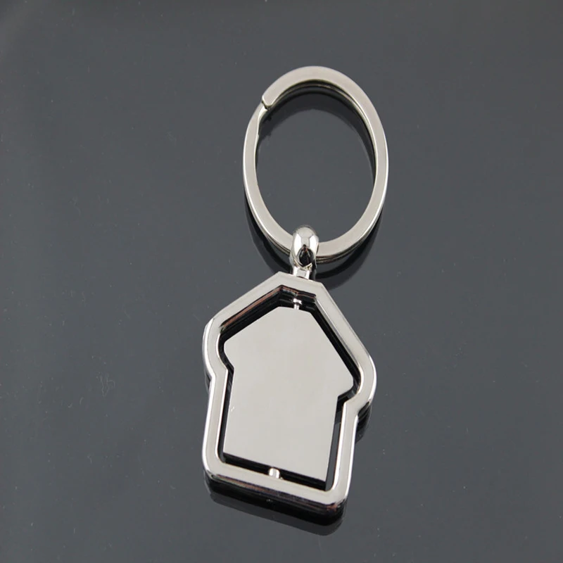 Metal Keychain Gift Fashion Cross Keychain Rotatable Custom LOGO