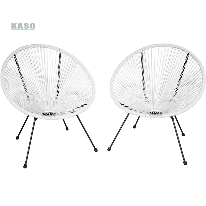 Outdoor Furniture Factory Price Kd Steel Frame Pe Rattan Garden Egg Chair