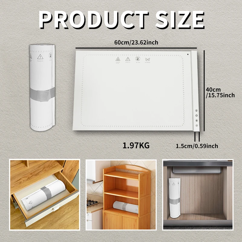 Folding Collapsible OEM Flexible Electric Food Warming Trays Fast Heating Plate Mat Foldable Silicone Food Warmer Warming Tray