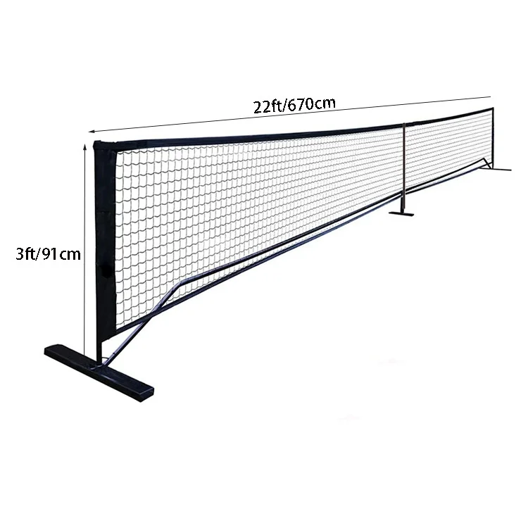 Heavy Duty 22ft Pickle Ball Net System Outdoor Portable Pickleball Net
